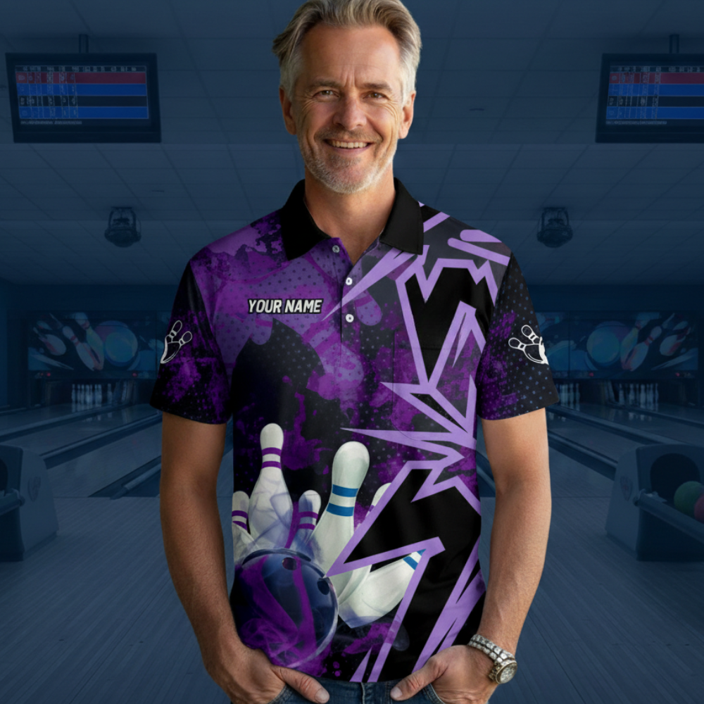 Men's Bowling Polo Shirts