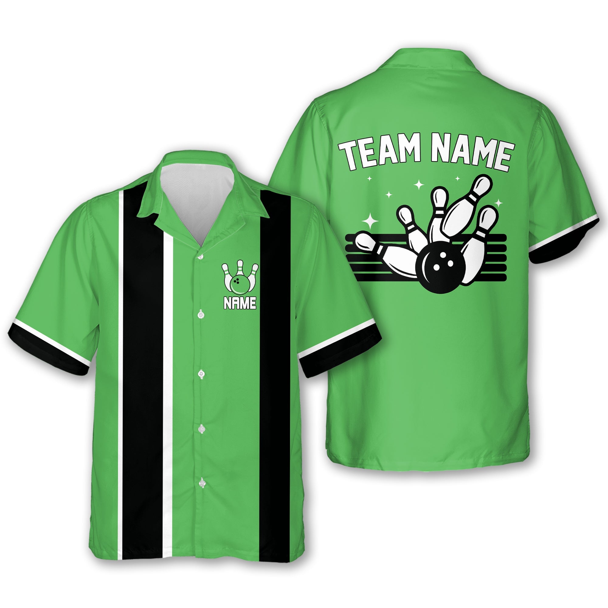 Custom Vintage Bowling Hawaiian Shirts For Men, Custom Purple Bowling Team Shirts BE0054