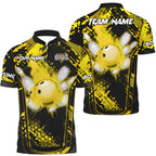 Custom Green Flame Bowling Jersey Shirt Team For Men, Custom Flame Bowling Team Shirt BO0035