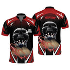 Custom Skull Bowling Jersey Shirt For Men, Custom Team Skull Bowling Shirt BO0018