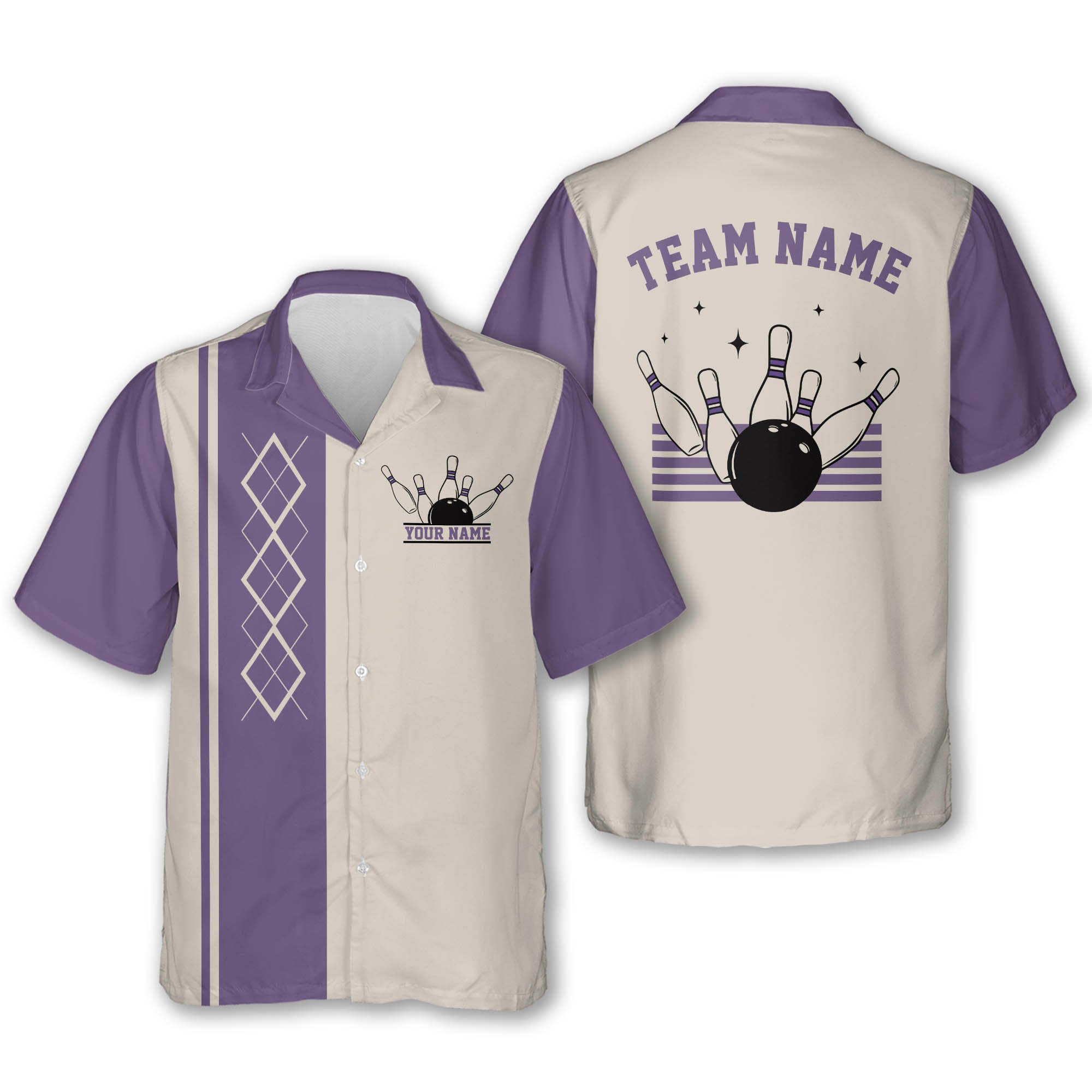 Custom Vintage Hawaiian Bowling Shirts Mens, Custom Vintage Bowling Team Shirts BE0064