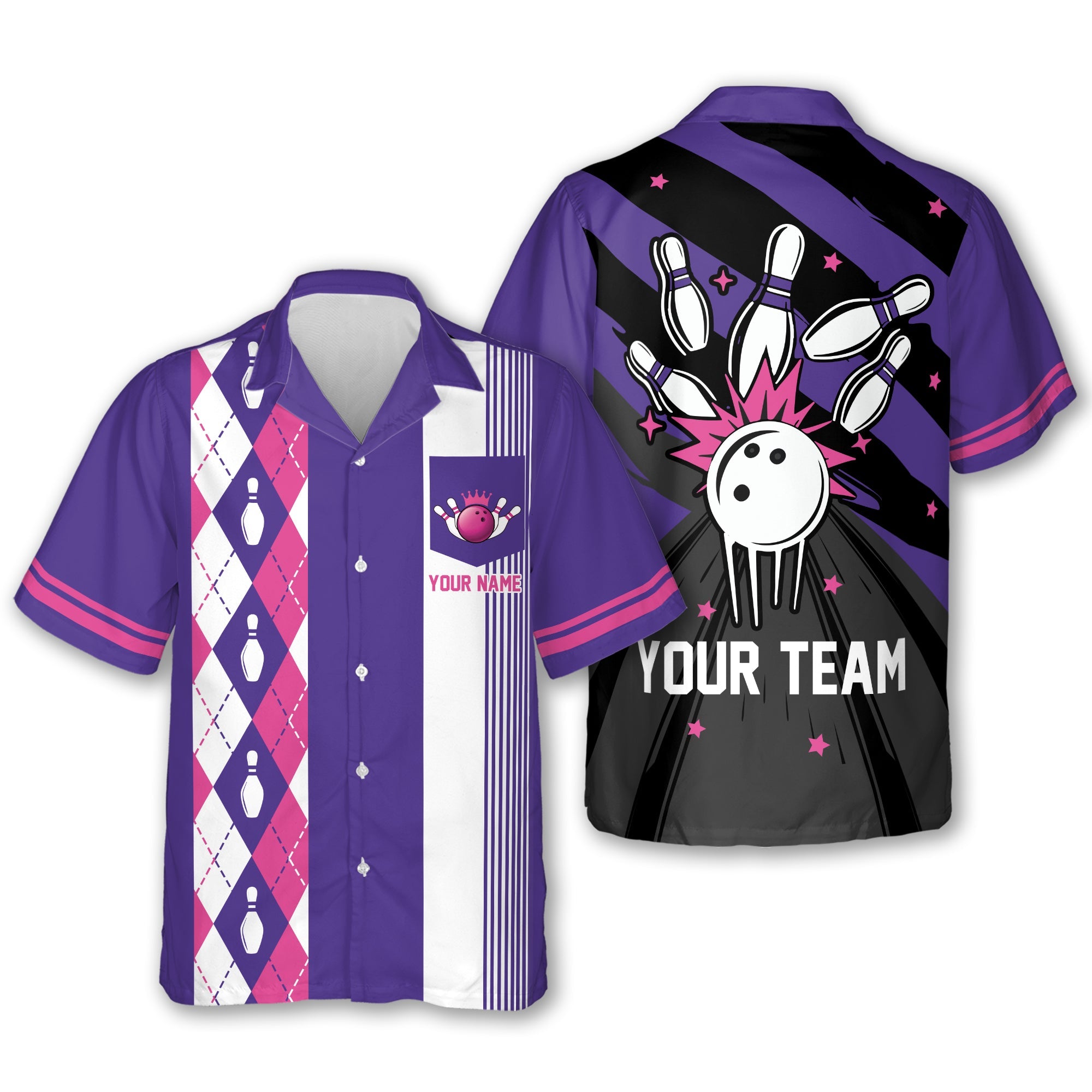 Custom Classic Lime Green Retro Bowling Hawaiian Shirts With Pockets Men, Custom Retro Bowling Team Shirts BE0069