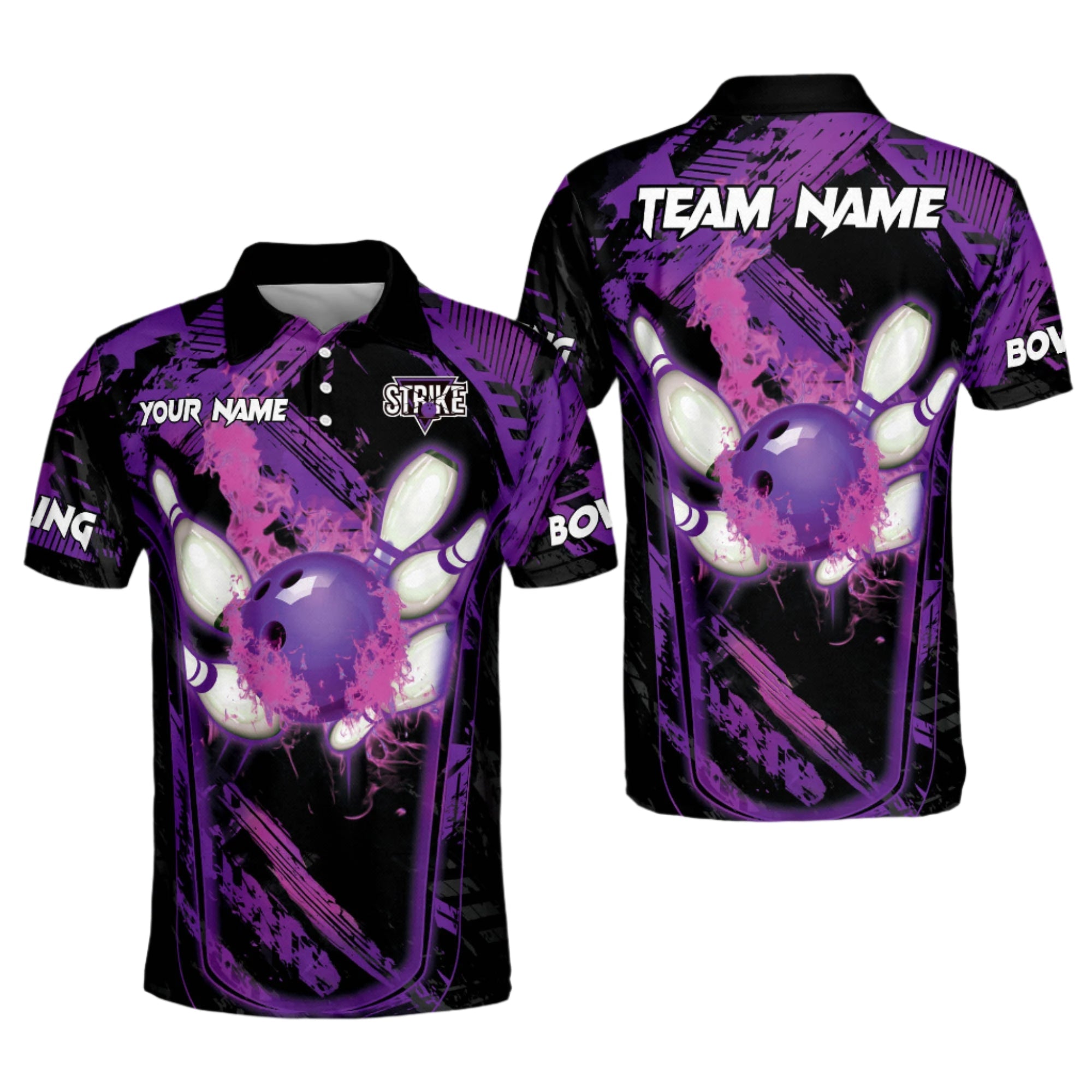 Custom Green Flame Bowling Jersey Shirt Team For Men, Custom Flame Bowling Team Shirt BO0035