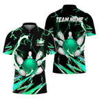 Custom Team Purple Bowling Polo Shirt For Men, Custom Bowling Shirt BO0096