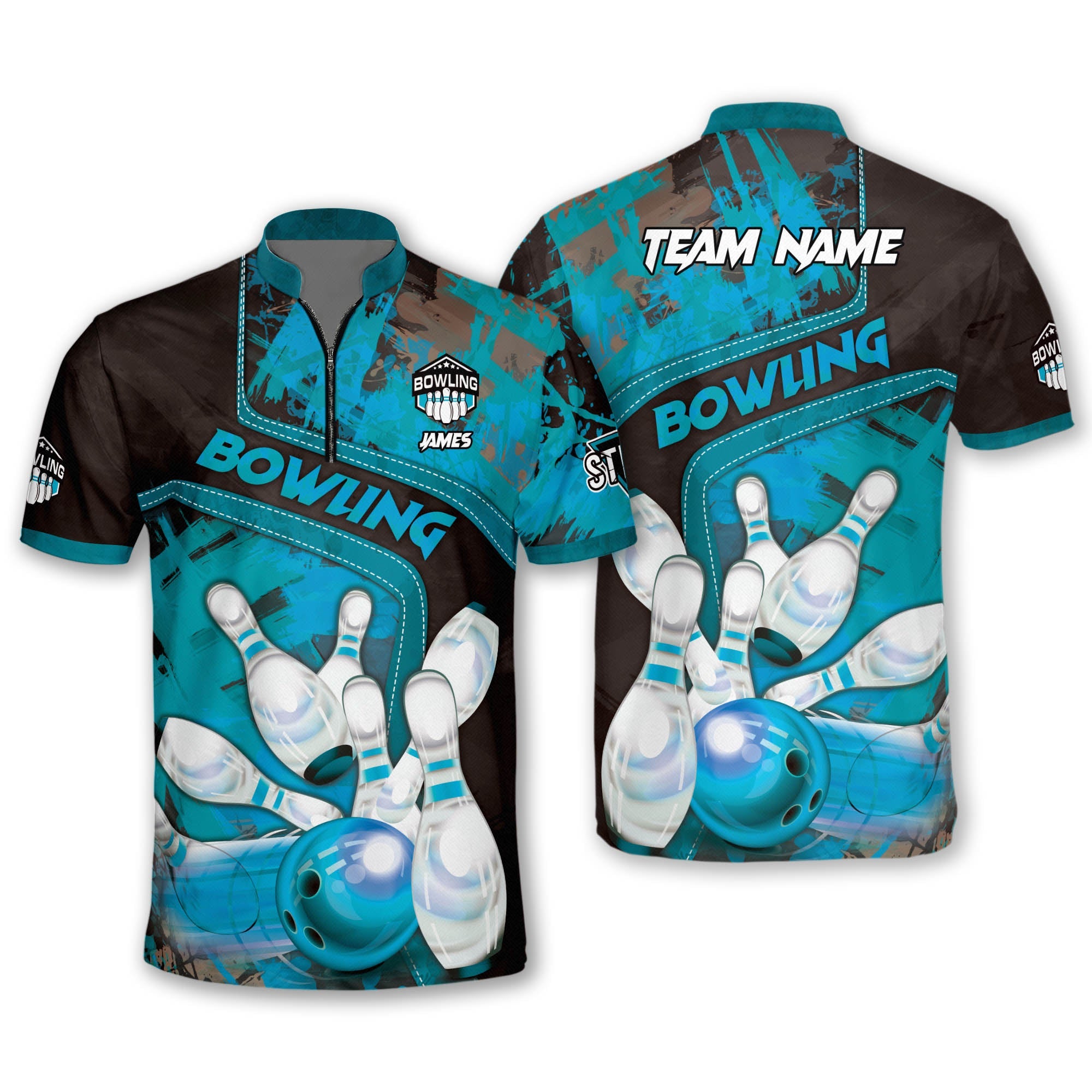 Custom Team Red Bowling Jerseys Shirt For Men, Custom Bowling Shirt BO0172