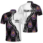 Custom Flame Ball Bowling Jersey Shirt For Men, Custom Flame Bowling Team Shirts BZ0130