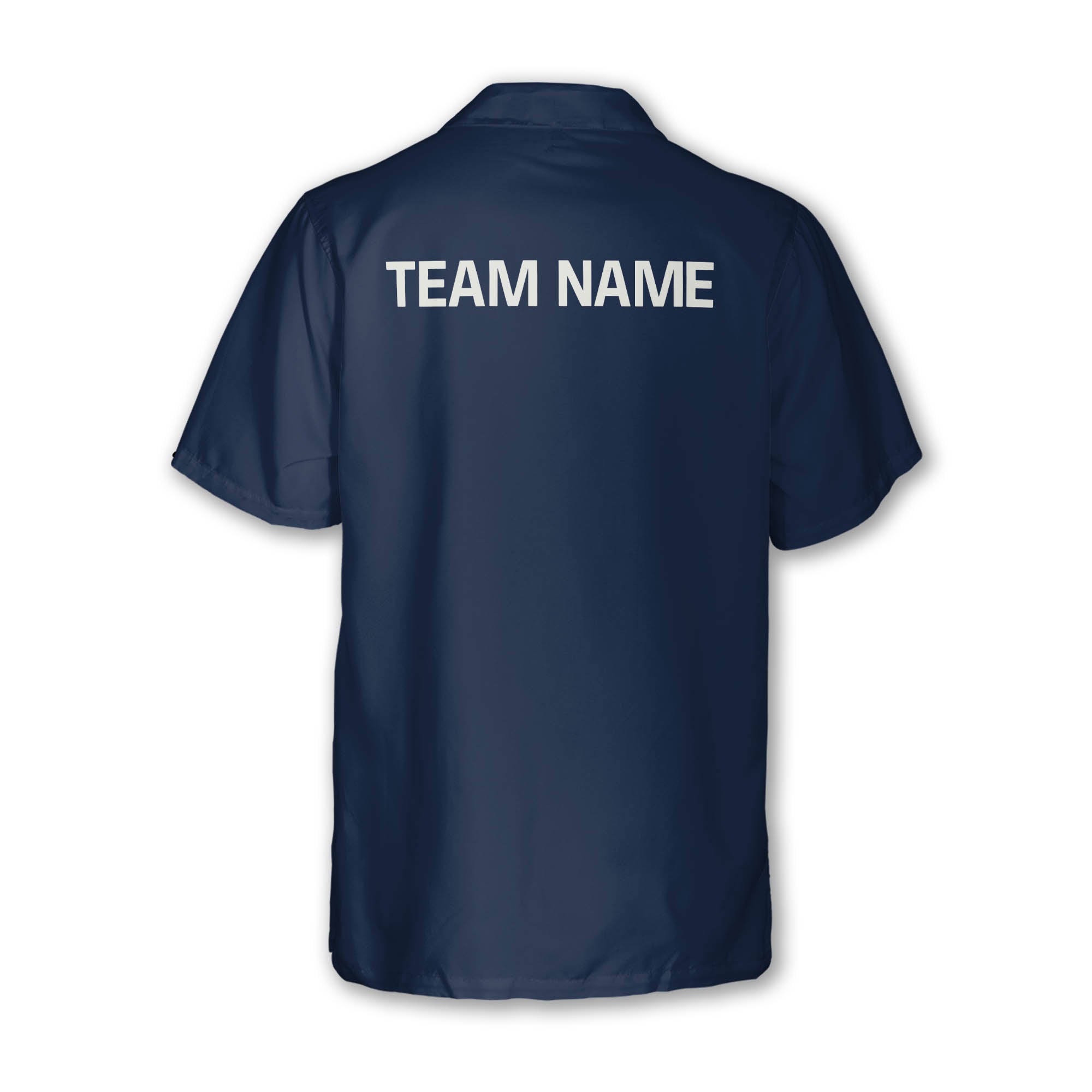 Blue And White Custom Bowling Hawaiian Shirt, Custom Blue And White Bowling Team Shirts BZ0215