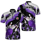 Custom Green Team  Bowling Jerseys Shirt For Men, Custom Camo Bowling Team Shirts BZ0168