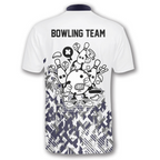 Custom Team White Bowling Jerseys Shirt For Men, Custom Bowling Shirt BO0190